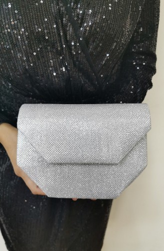 Silver Gray Portfolio Hand Bag 507111-208