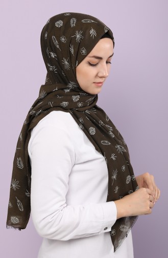 شال كاكي داكن 10004-01