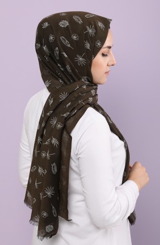 شال كاكي داكن 10004-01
