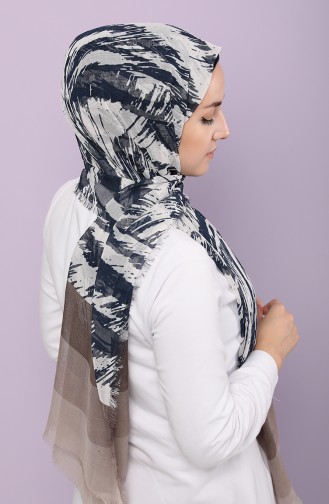 Navy Blue Shawl 300718C-28