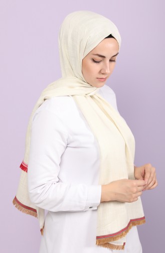 Cream Shawl 3778-05