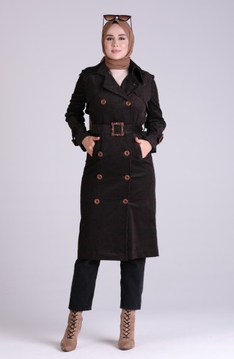 Brown Trench Coats Models 90008-01