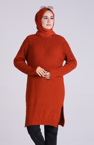 Triko Tunik 4203A-01 Kiremit