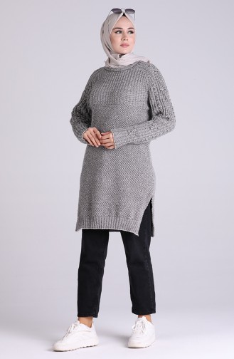 Triko Tunik 4203A-04 Gri