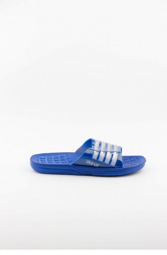 Blue Summer Slippers 2464.MAVI