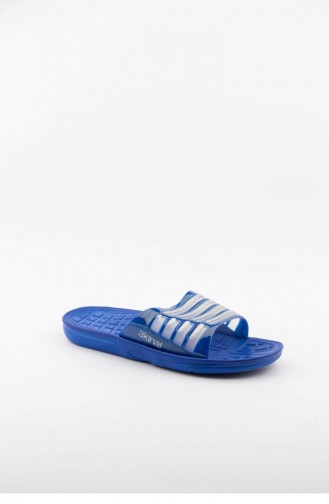 Blue Summer Slippers 2464.MAVI