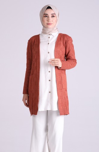 Brick Red Cardigans 5023-04