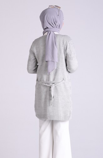 Grau Strickjacke 5023-05