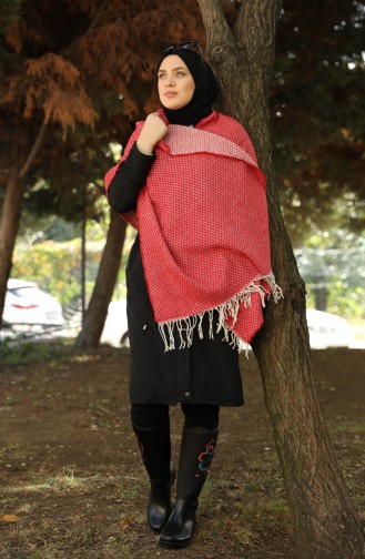 Brick Red Shawl 13204-07