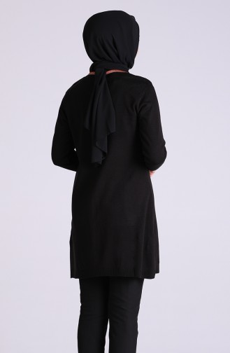 Triko Cepli Tunik 1383-01 Siyah