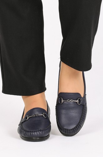 Navy Blue Casual Shoes 0033-01