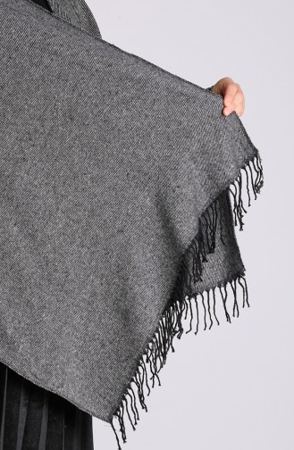 Rauchgrau Poncho 13194-02