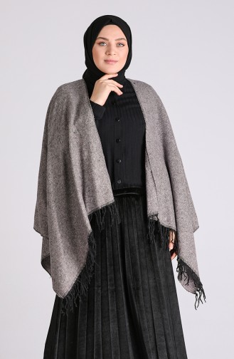 Gray Poncho 13194-03