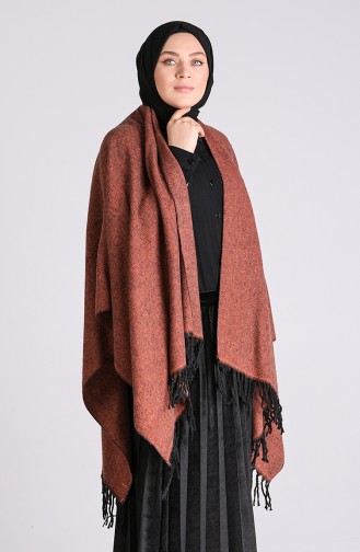 Brick Red Poncho 13194-10