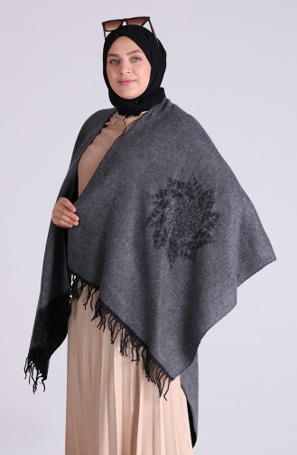 Light Black Poncho 13197-06