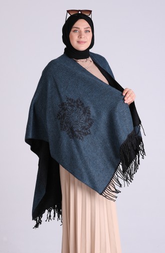 Oil Blue Poncho 13197-07