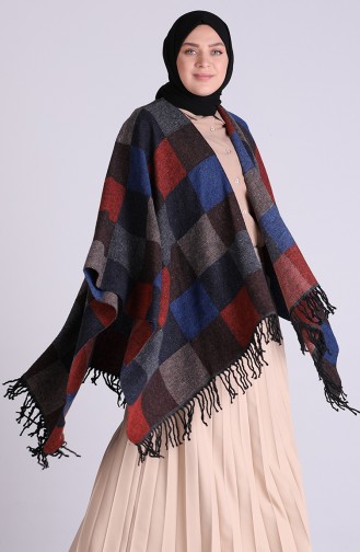 Saxon blue Poncho 13202-01