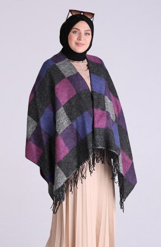 Fuchsia Poncho 13202-03