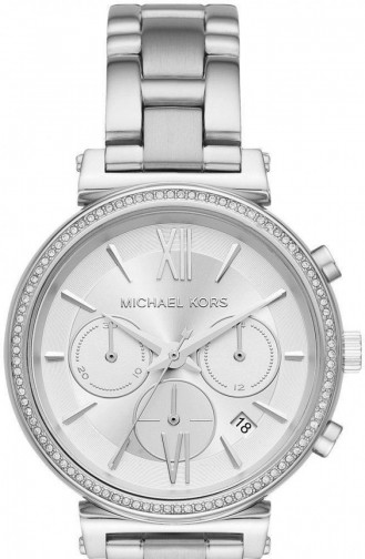 Silver Gray Wrist Watch 6575