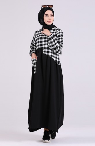 Garnish winter Dress 8121-01 Black white 8121-01