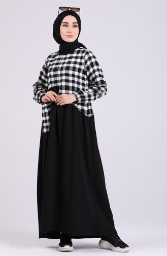 Garnish winter Dress 8121-01 Black white 8121-01