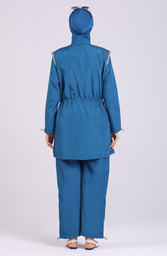 Oil Blue Swimsuit Hijab 20164-03