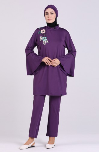 Purple Modest Swimwear 2008-02