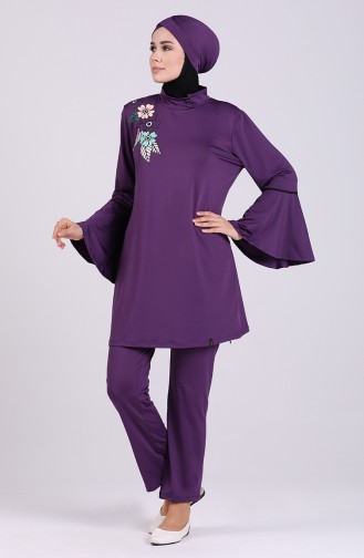 Purple Swimsuit Hijab 2008-02