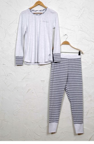 Grau Pyjama 9040690000.GRIMELANJ