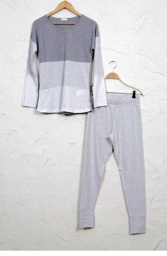 Vienetta Elastan Pamuk Pijama Takım 9040720000 Grımelanj