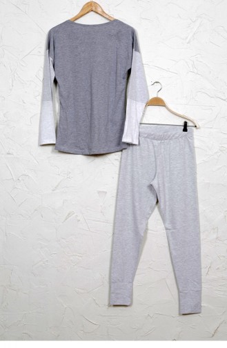 Vienetta Elastan Pamuk Pijama Takım 9040720000 Grımelanj