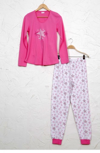 Vienetta Pamuk Pijama Takım 9030384530 Fusya