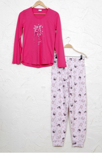 Vienetta Pamuk Pijama Takım 9032810415 Fusya