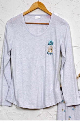 Gray Pajamas 9032822189.GRIMELANJ