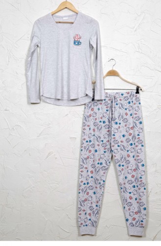 Grau Pyjama 9040774636.GRIMELANJ