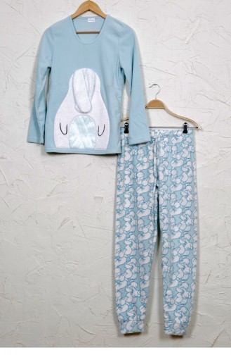 Light Blue Pyjama 8041893985.ACIKMAVI