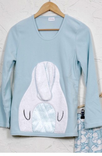 Light Blue Pajamas 8041893985.ACIKMAVI