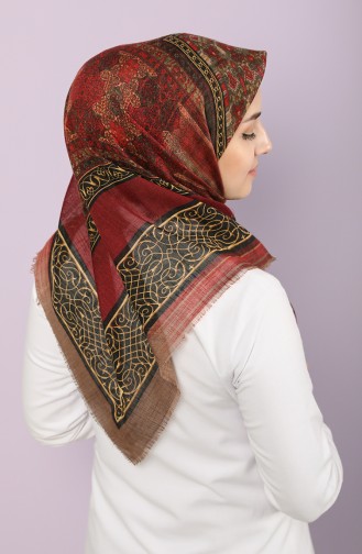 Claret red Hoofddoek 2657-09