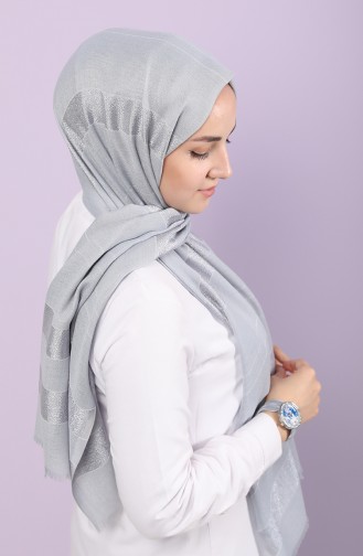 Gray Shawl 0108-01