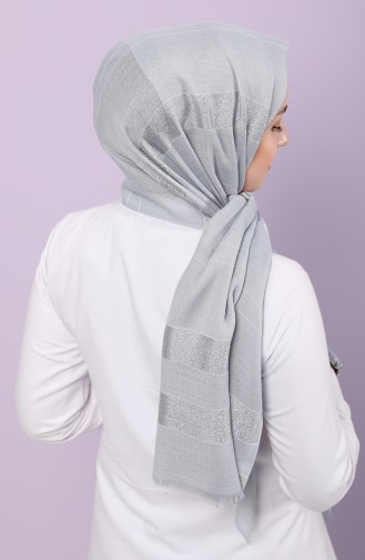 Gray Shawl 0108-01