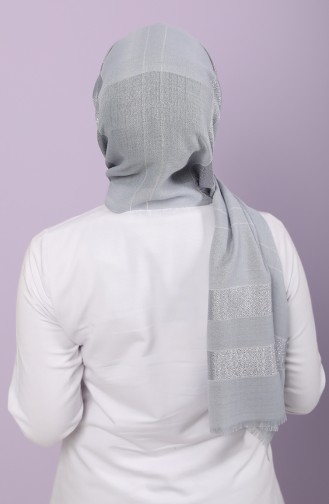 Grau Schal 0108-01