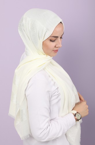 Creme Schal 0108-02
