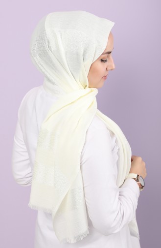 Creme Schal 0108-02