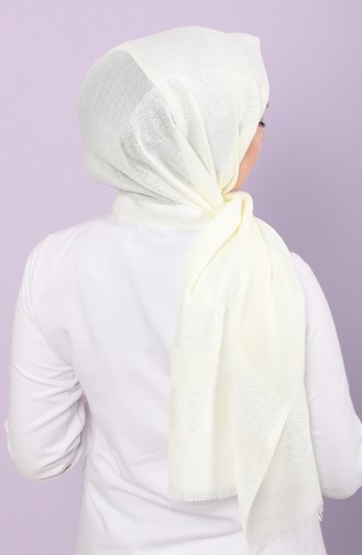 Creme Schal 0108-02