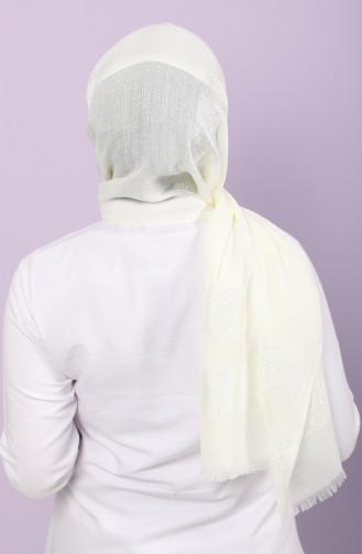 Creme Schal 0108-02