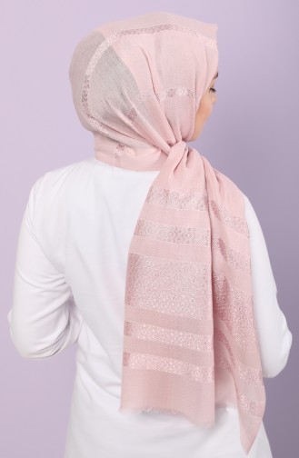 Şal Saat Kombin 0109-01 Pudra
