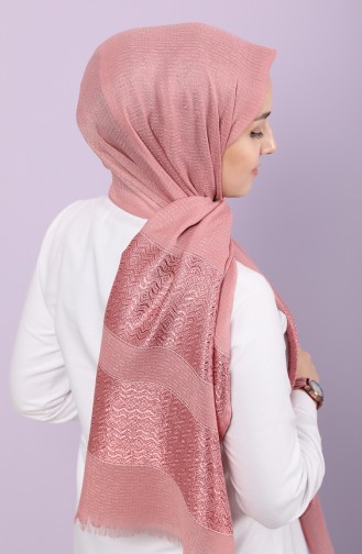 Beige-Rose Schal 0111-01