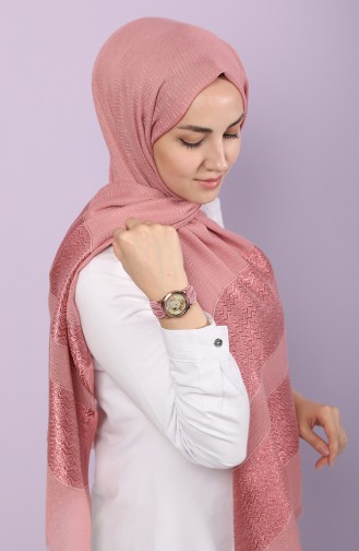 Beige-Rose Schal 0111-01