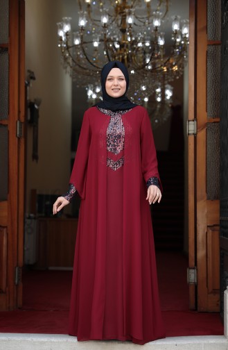 Habillé Hijab Bordeaux 3263-01