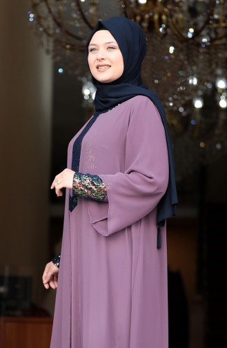 Lila Hijab-Abendkleider 3263-05